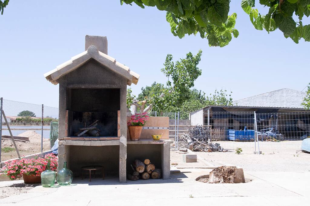 Zona exterior con barbacoa