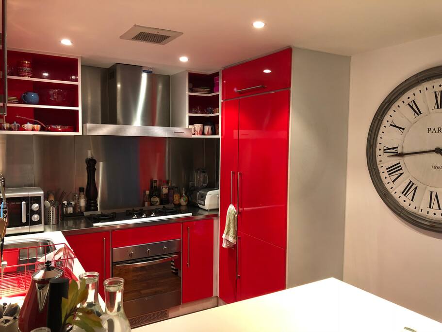 Gourmet open kitchen