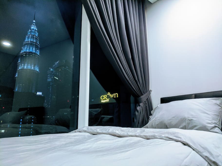 Waking up to a spectacular KLCC view