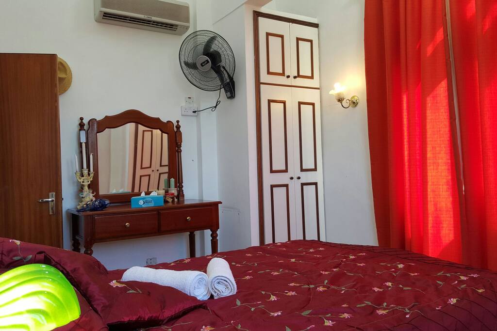 Part of the main bedroom