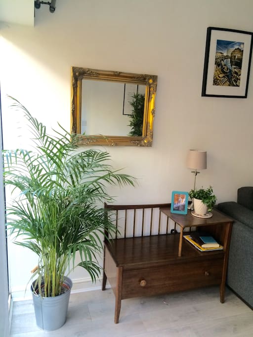 Entrance from the garden to the living room