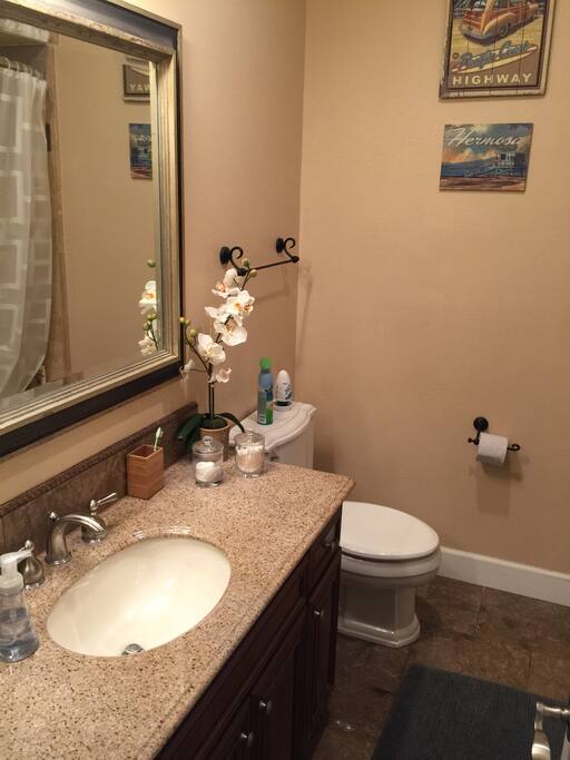 Shared bathroom on top floor