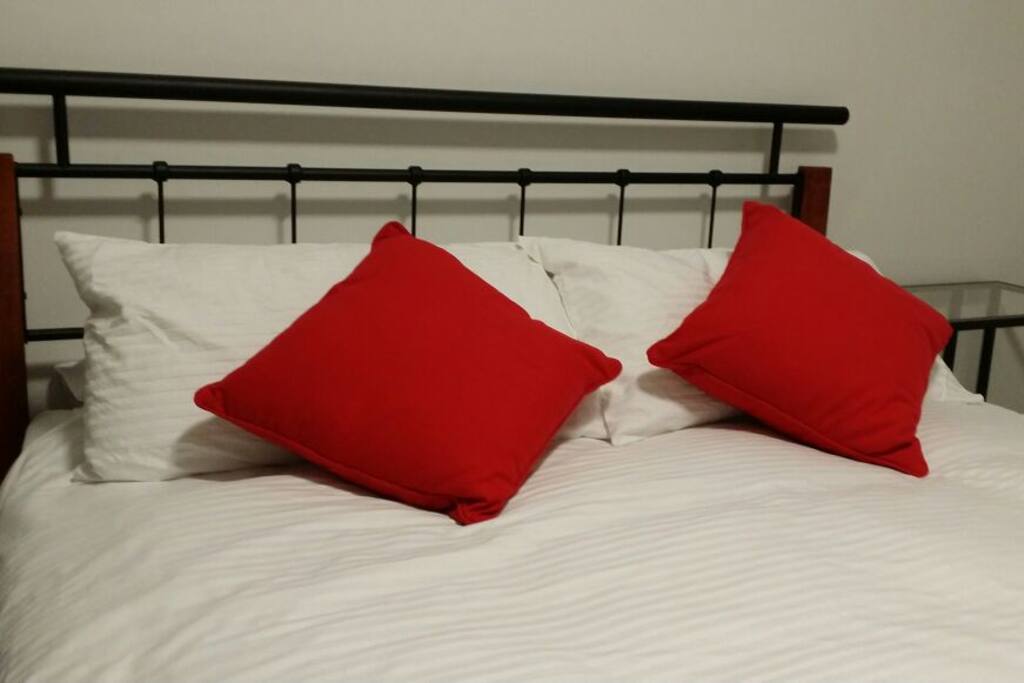 New bed and bedding