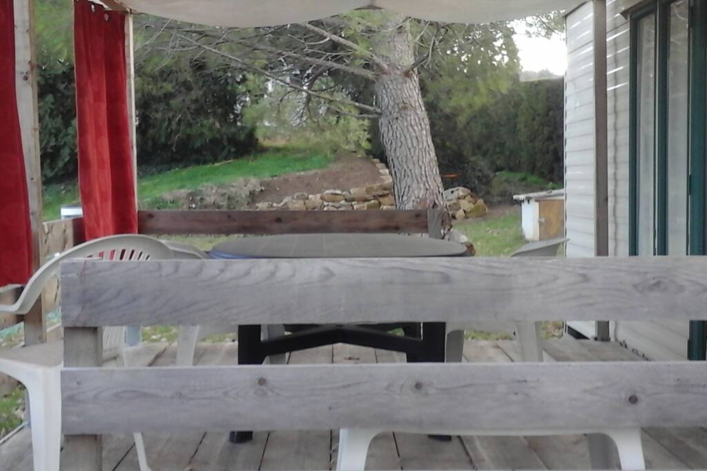 Terrasse vue côté nord