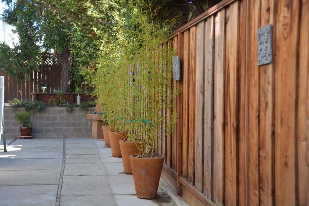 Private, street level entrance w/motion sensor lighting.
