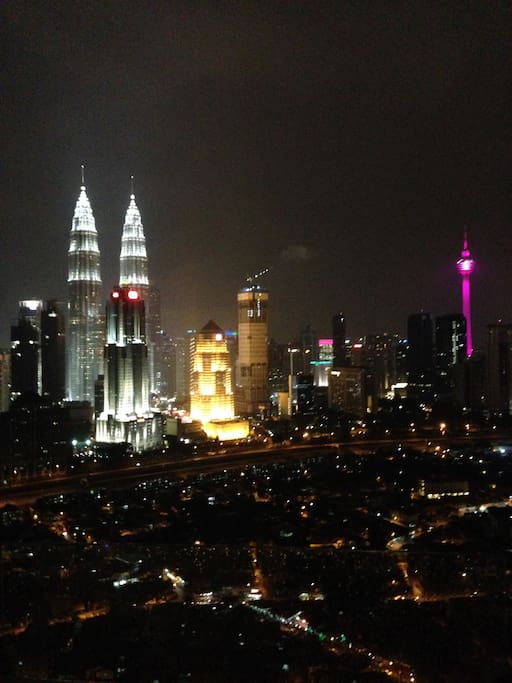 Fascinating KL Skyline from Balcony