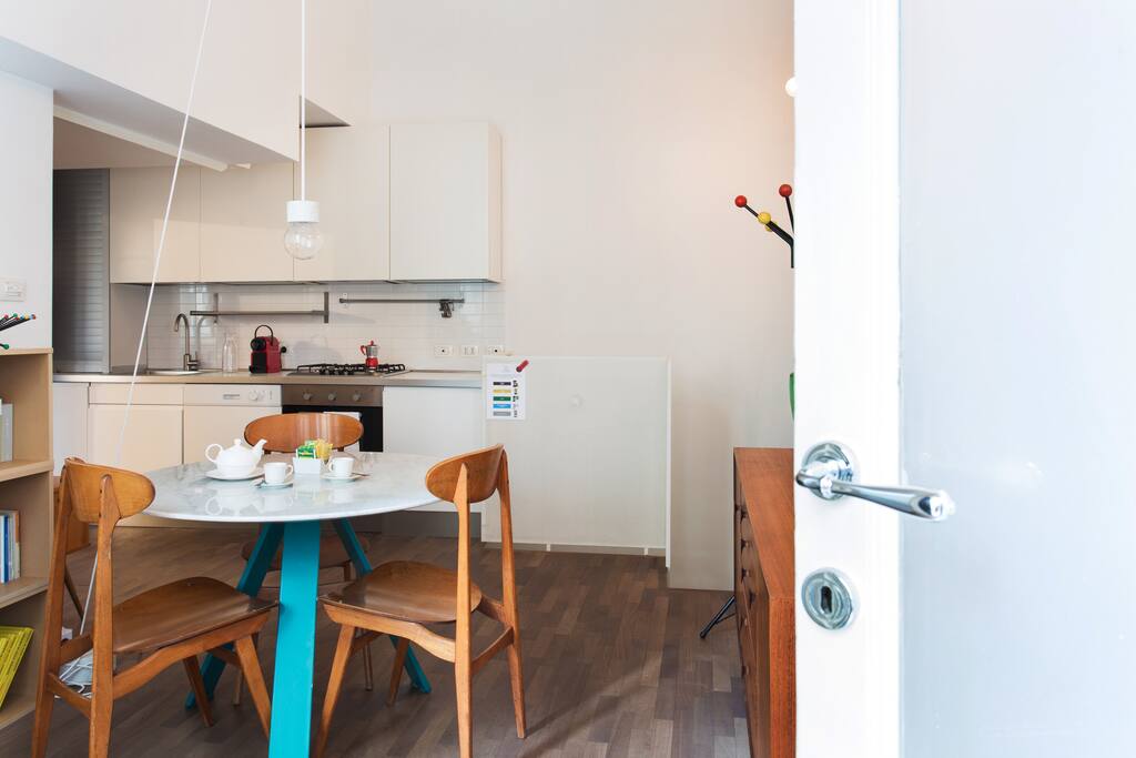 The Living room - The dining table