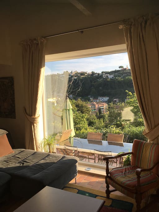 Vue depuis le canapé