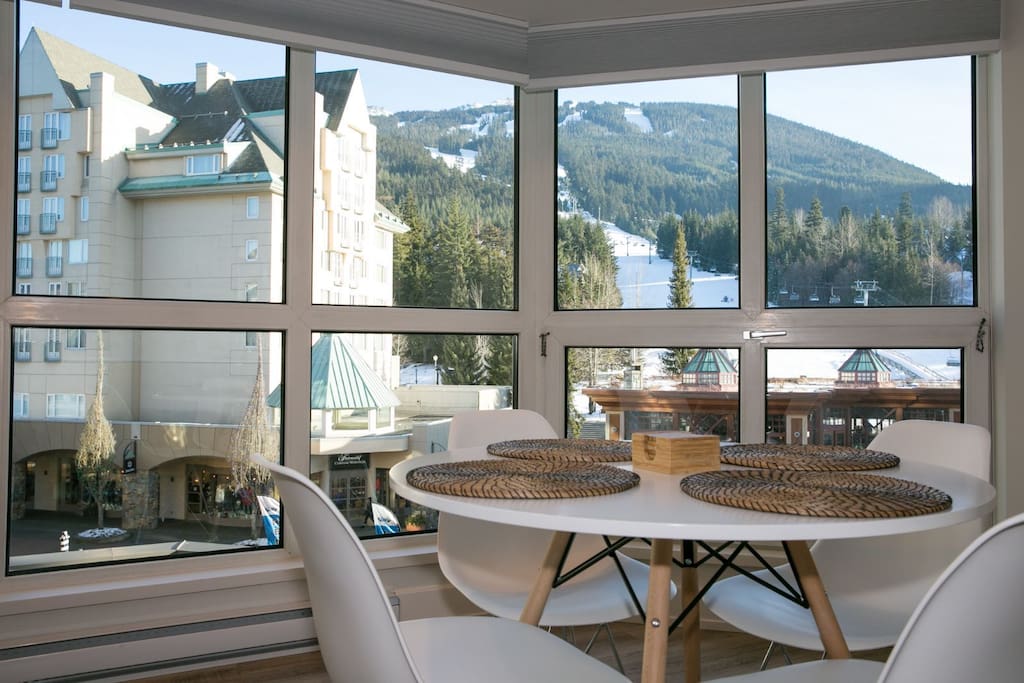 Breakfast with a view.