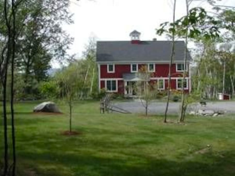 front of house in summer