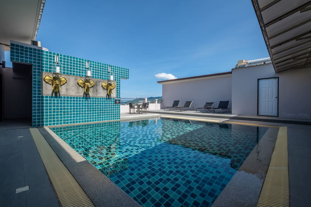 Big private swimming pool