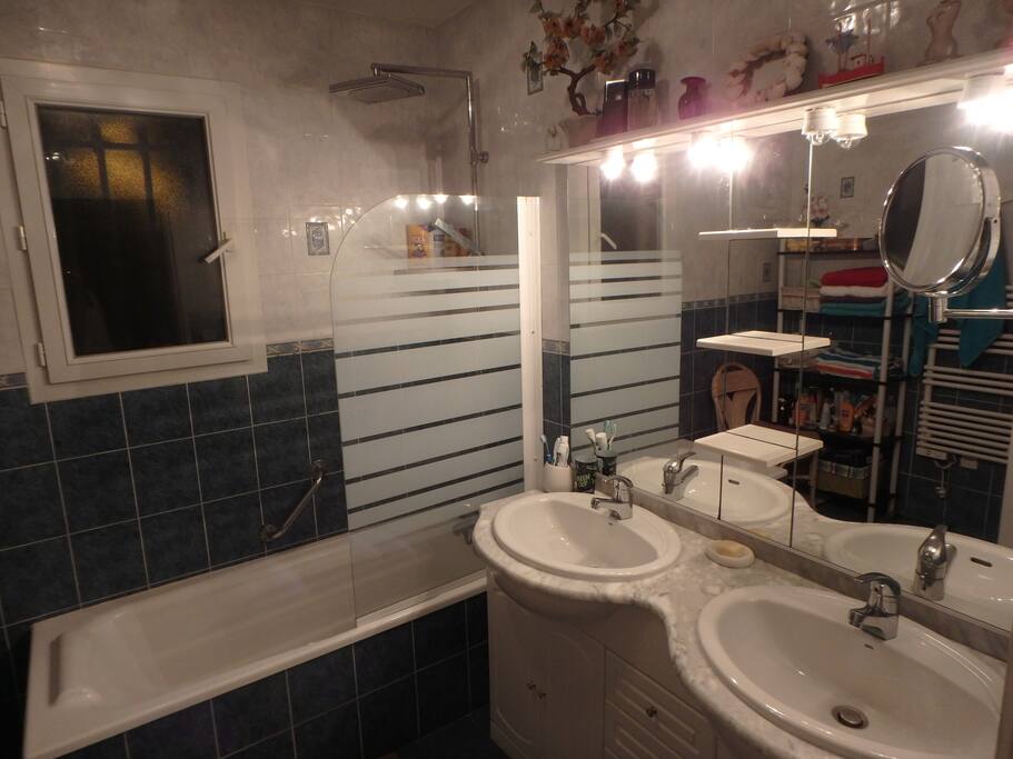 la salle de bain partagée