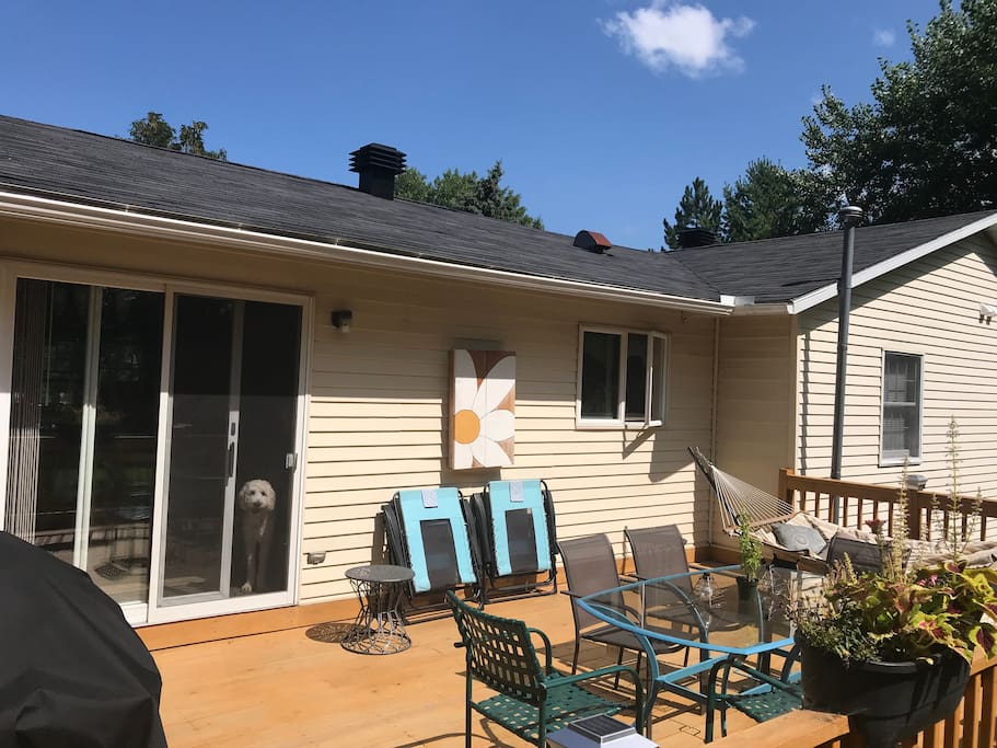 2nd story deck off the dining room