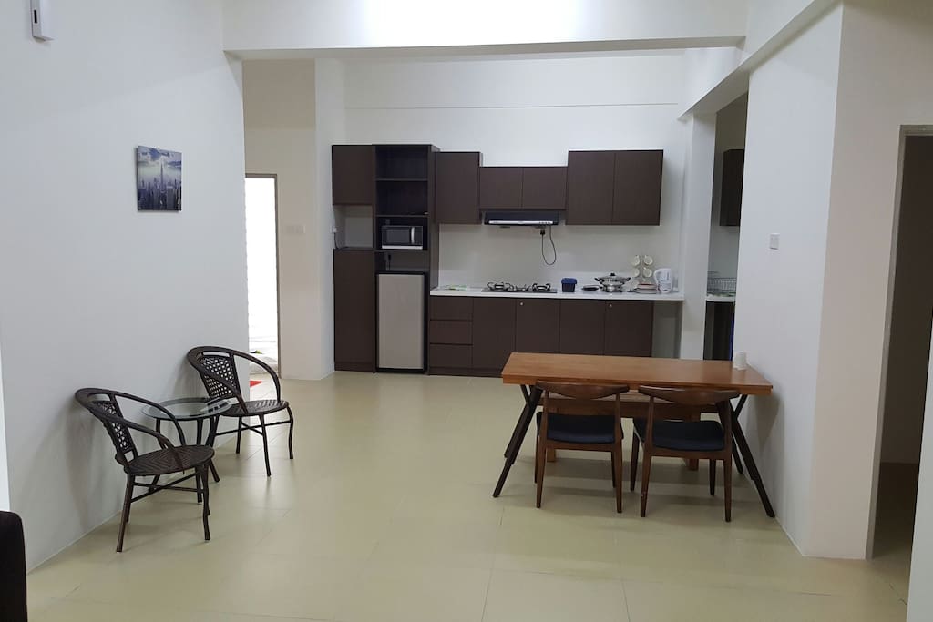 Kitchen and dining area