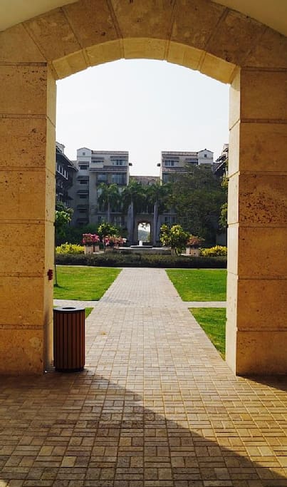 Center View of Plaza