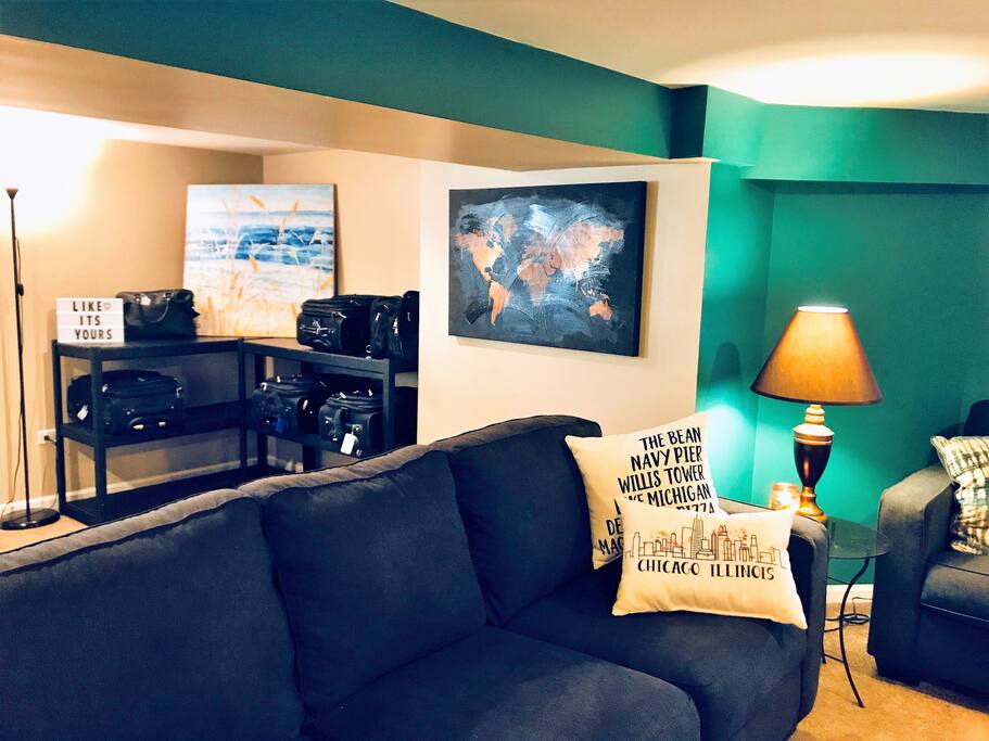 Living Area and Luggage Storage