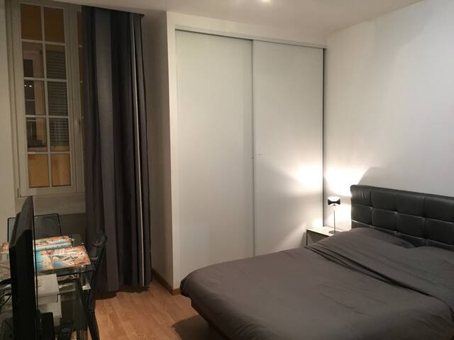 Studio rénové-17 m2-Nice centre.