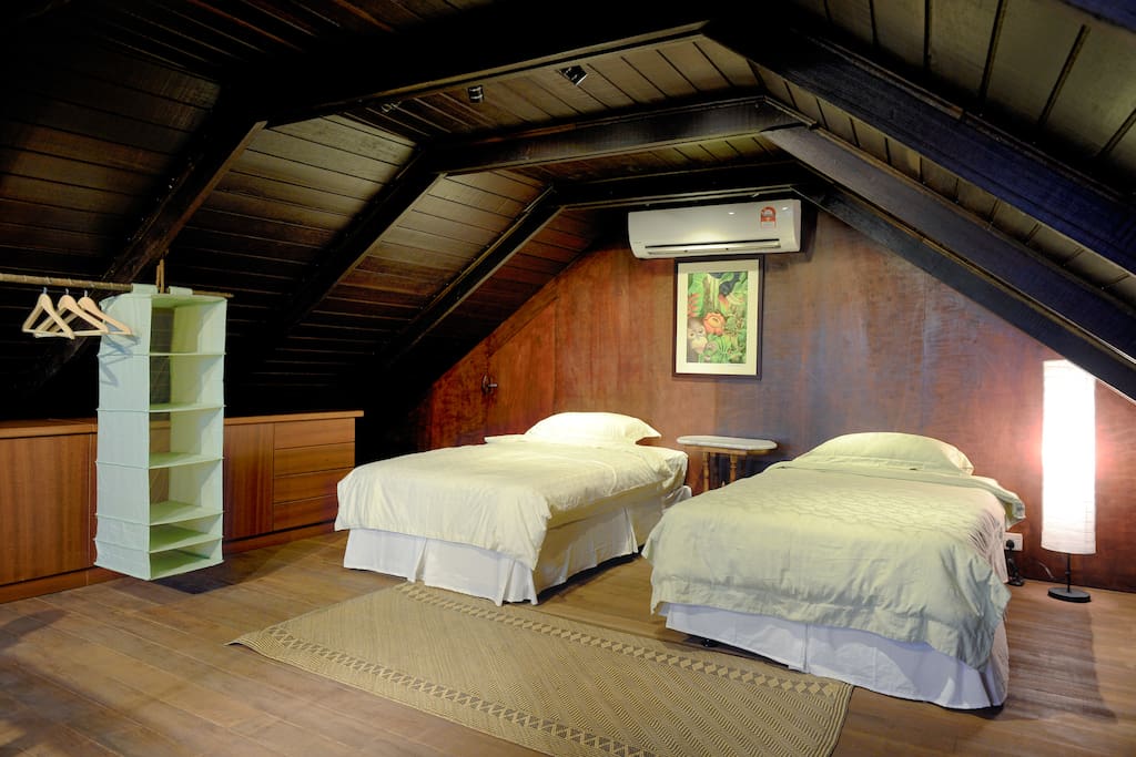 Two beds in the loft