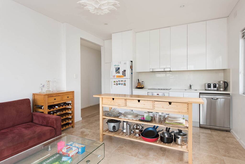 Open plan kitchen - fully equipped with everything you need!