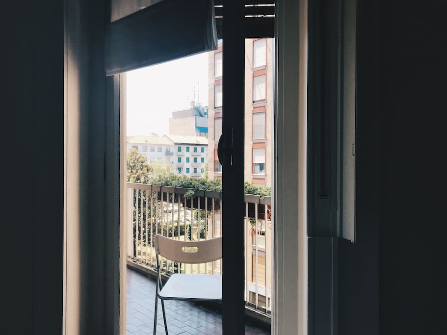Access from bedroom to the lovely balcony