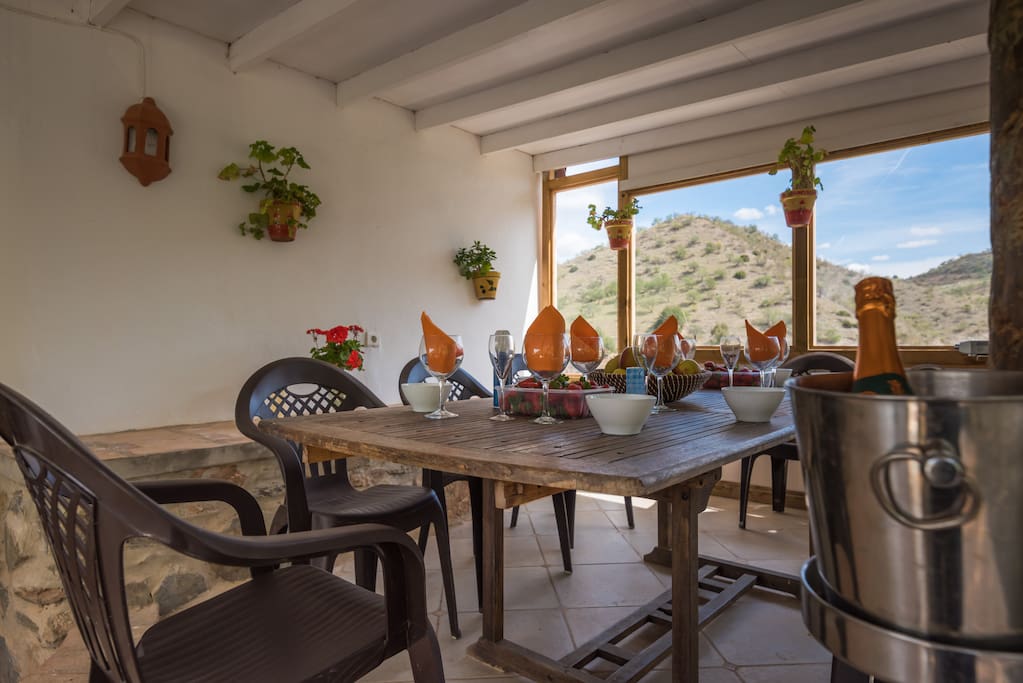 Terrace dining area
