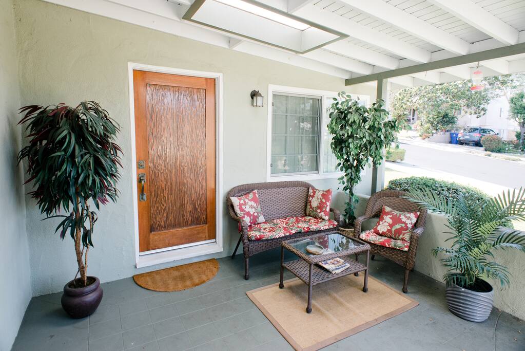 Covered front patio