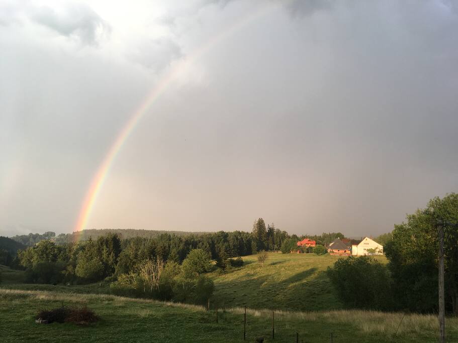 Aussicht vor dem Haus