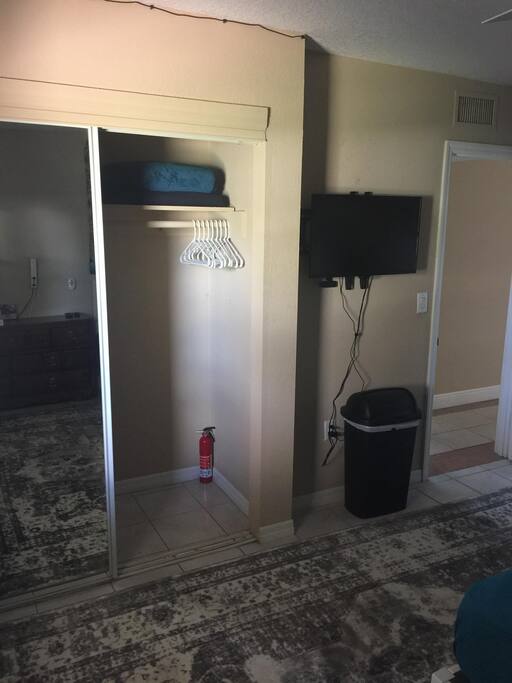 TV and Empty Closet