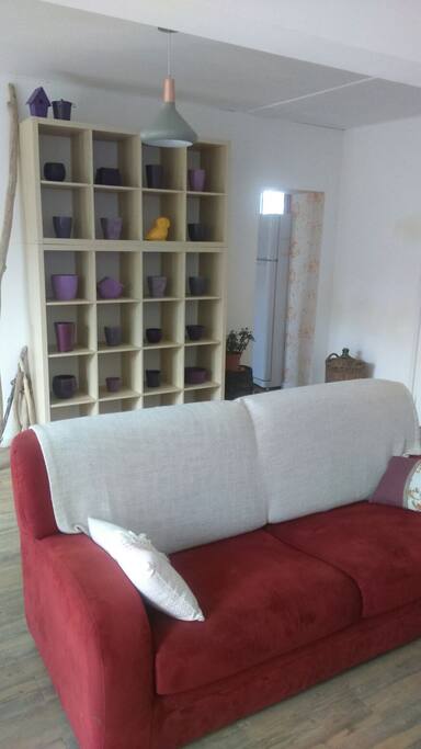 Espace détente avec deco sympa.