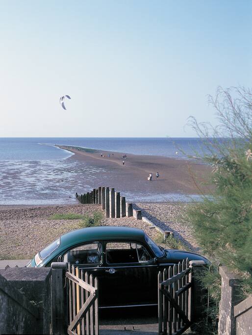 View from the veranda over the beach & Whitstable Street