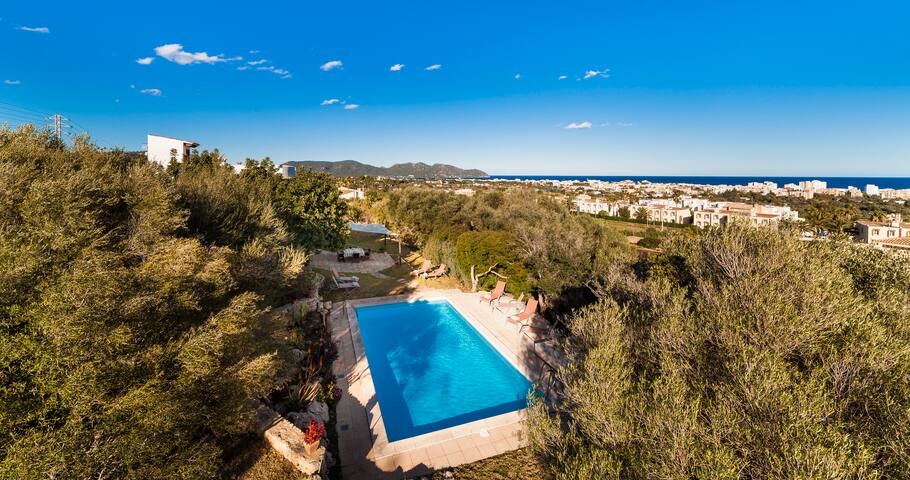 Finca Es Garrover con fibra óptica 800MB & piscina