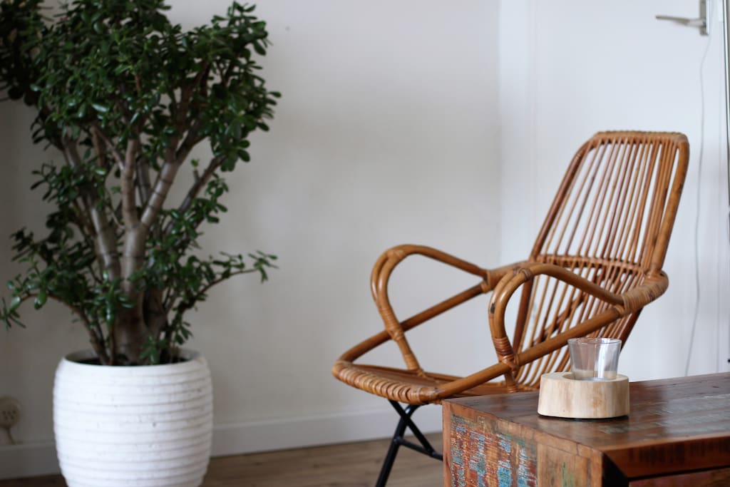 Rattan chair to relax on
