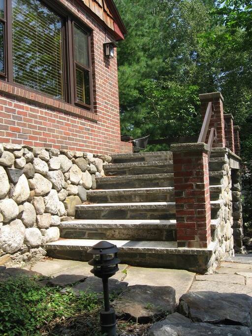 Granite steps lead the way