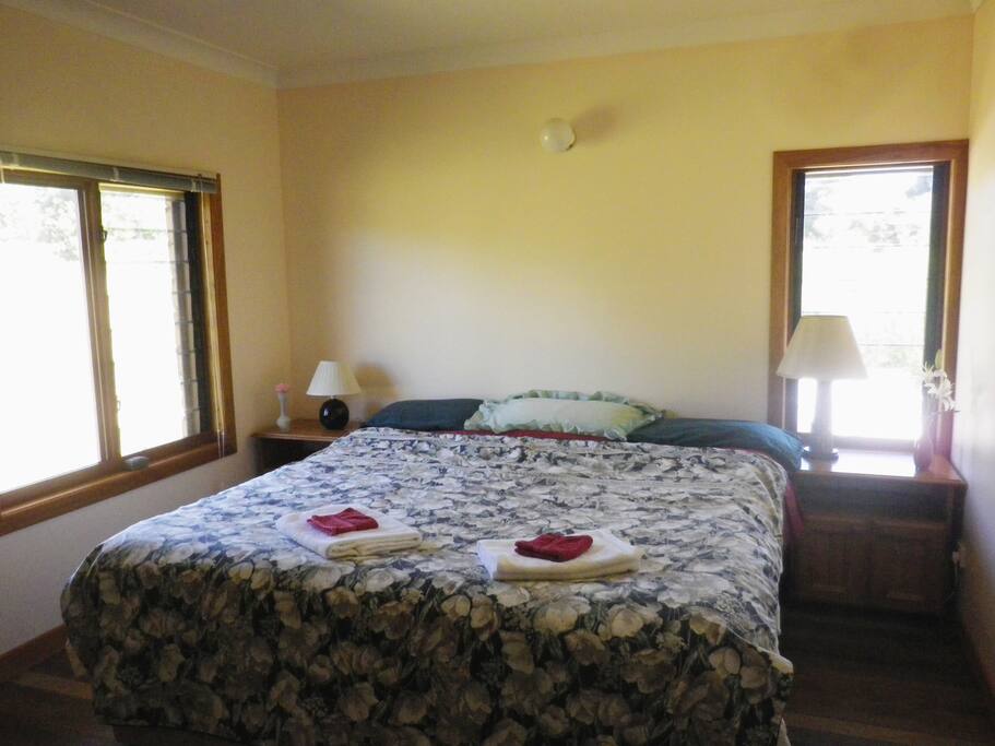 Bedroom 1. Very comfortable King bed.