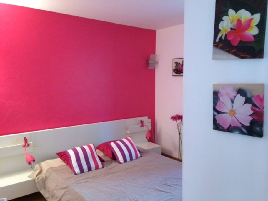 Chambre confortable, literie neuve+rangement
