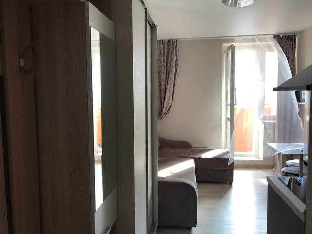 Стильная уютная студия для комфортного пребывания