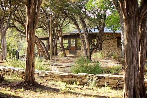 Top Airbnb: Riverfront home on 40 acres w/ firepit, hot tub in Wimberley