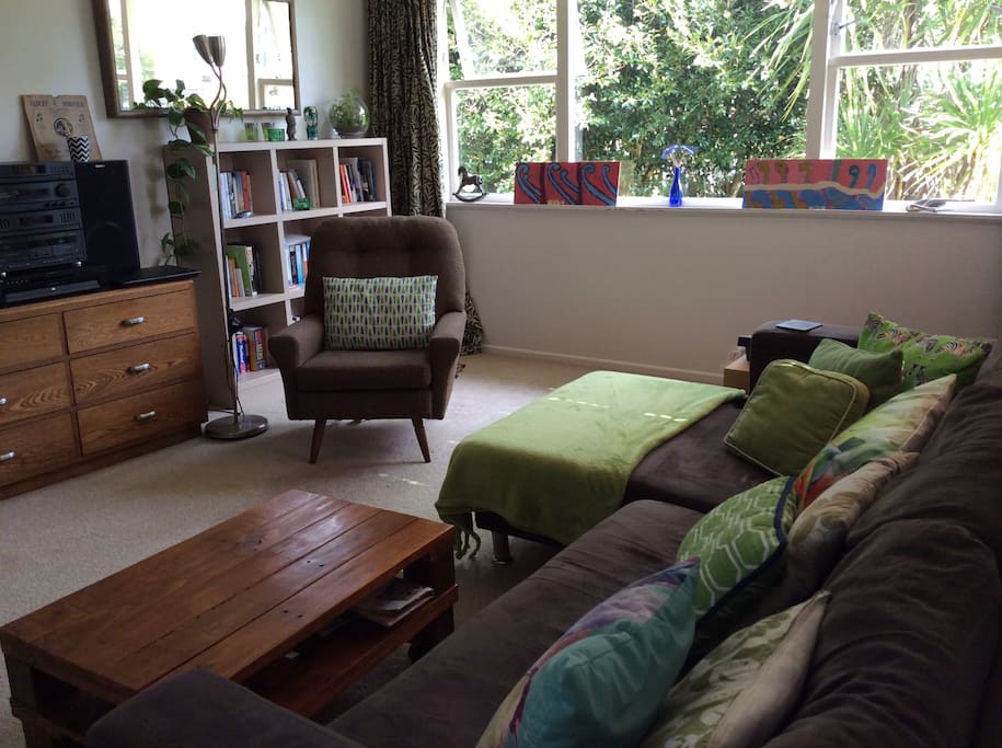 A sociable and spacious living room.