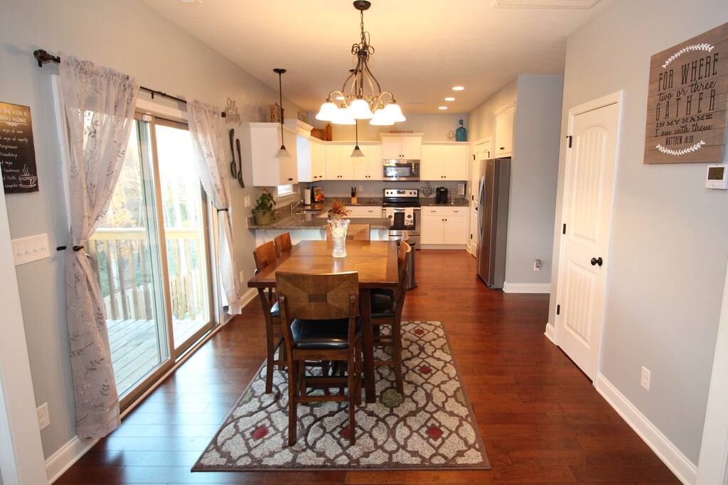 Dining and kitchen