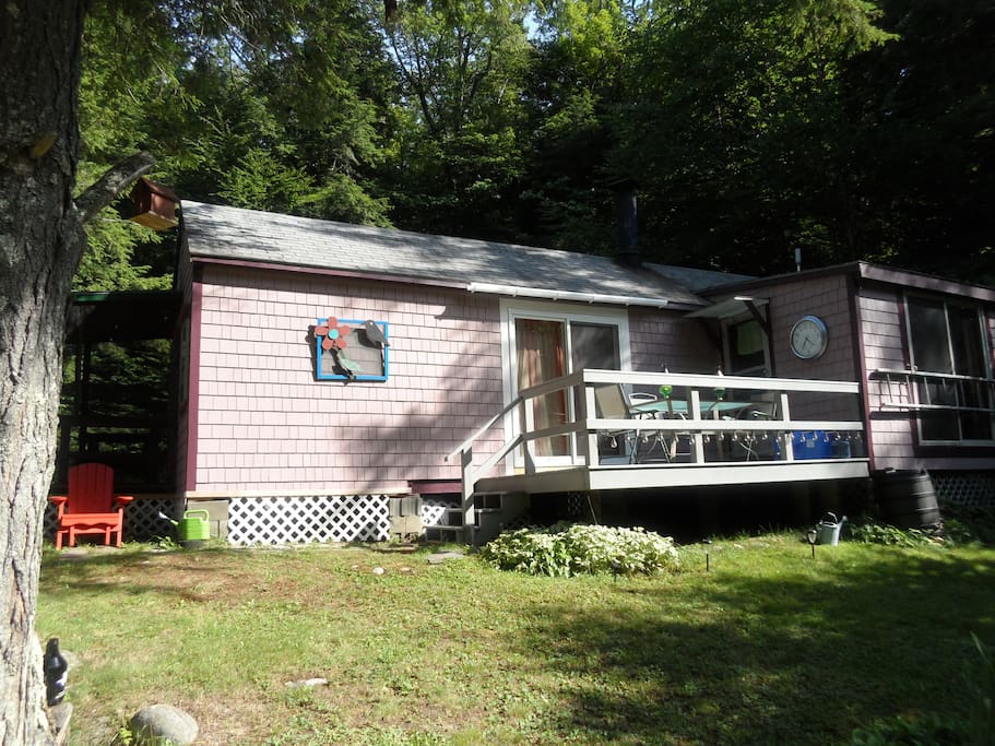 Deck overlooking the brook