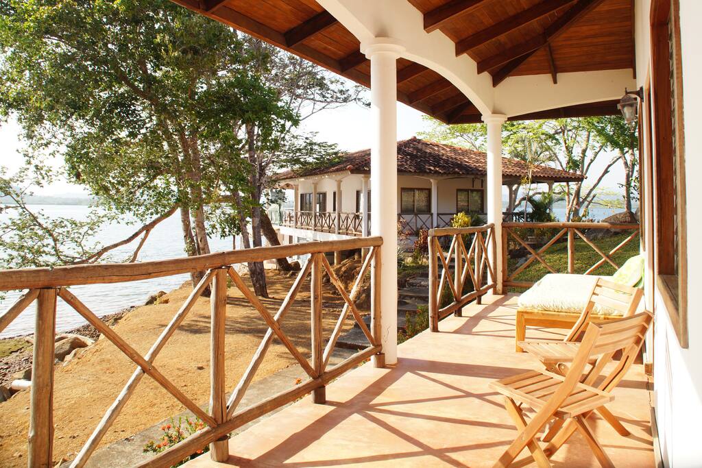 View from Cabaña II to the main house