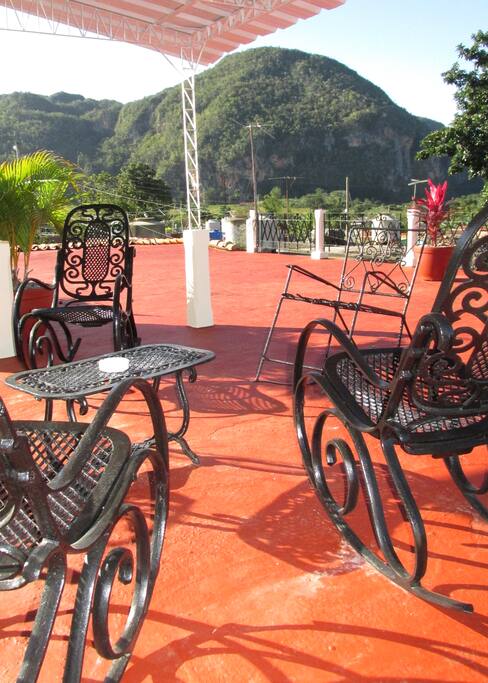 terraza en el techo