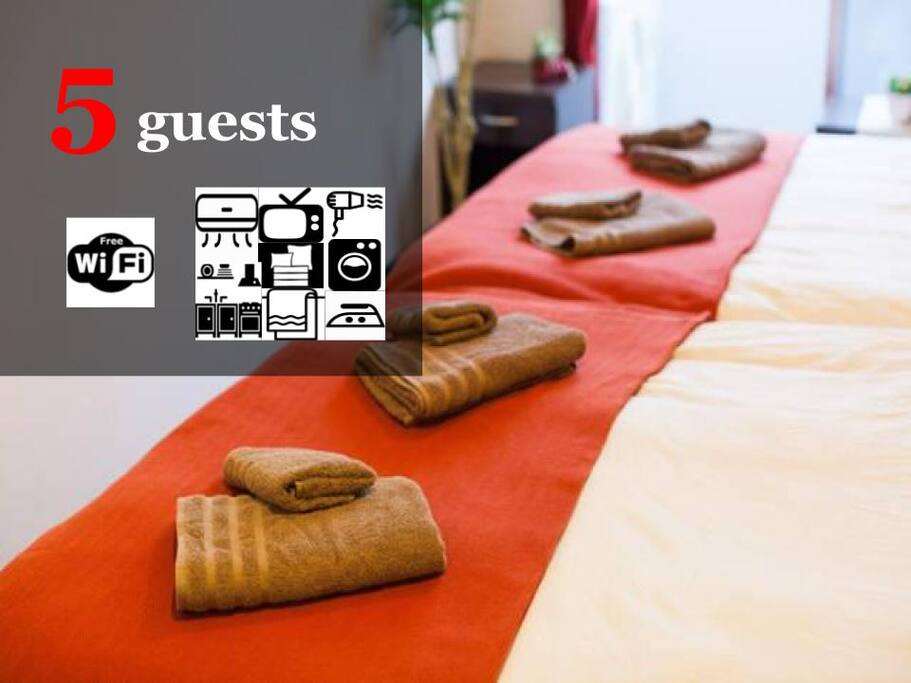 Up to 5 guests available