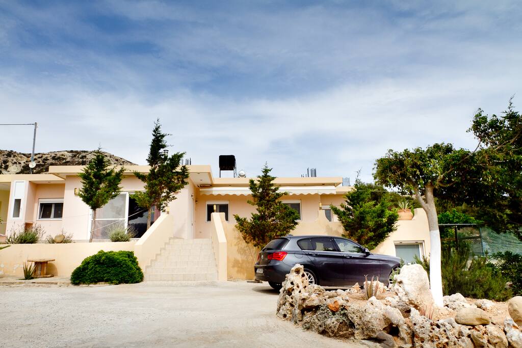 Private parking in front of the house.