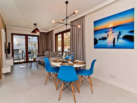 Top Airbnb: BlueApartPL Charming apartment with one bedroom in Gmina Jastarnia