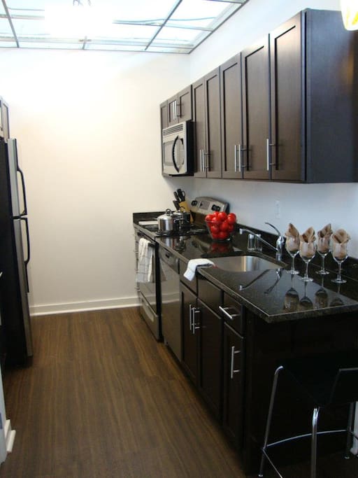 Kitchen with modern appliances