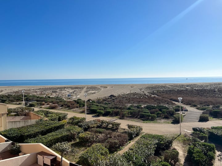 Appartement 4 Pers. Vue Mer Accès Direct Plage - La Franqui