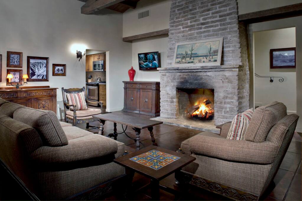 Another View of the Great Room and Fireplace