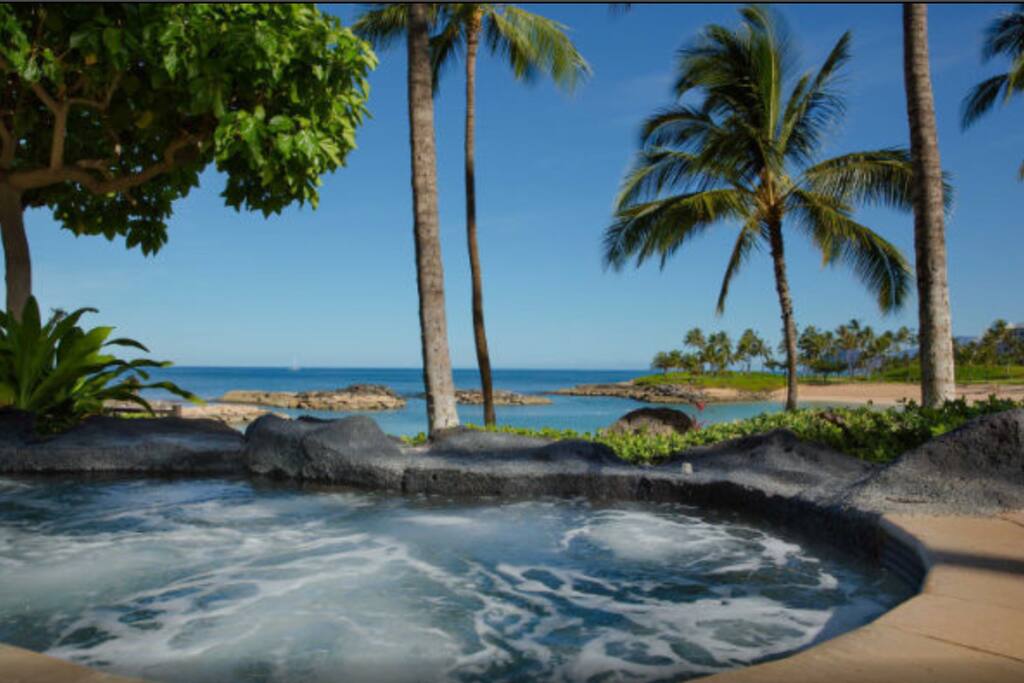 Whirlpools look right over the ocean
