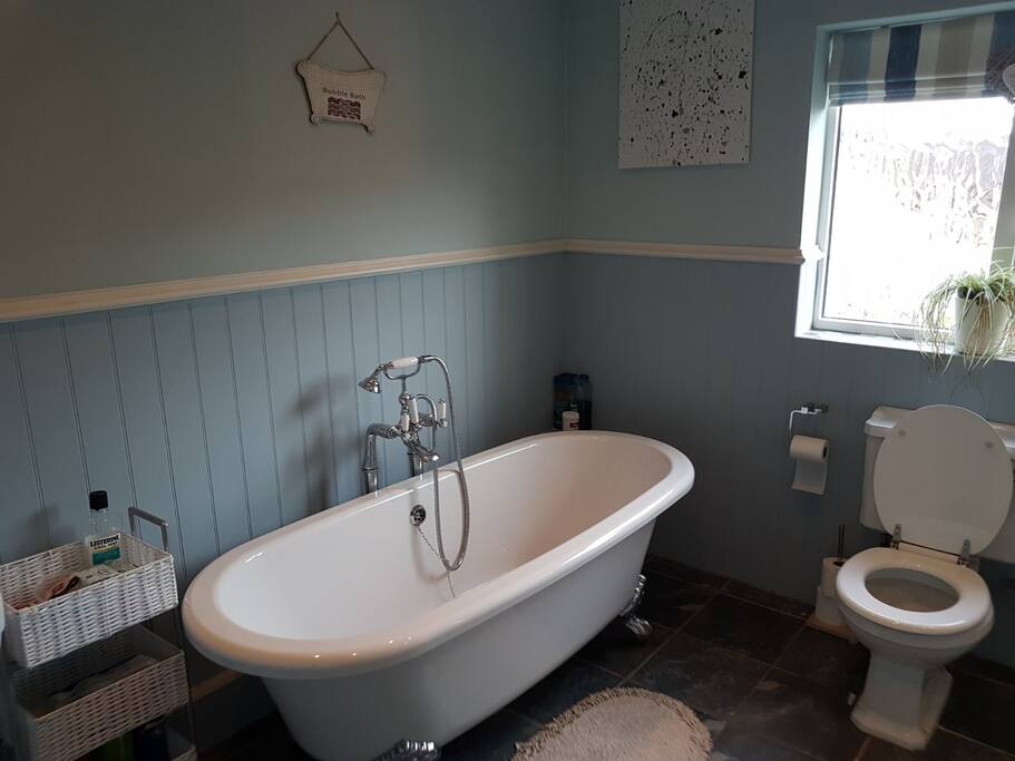 Bath and shower available.